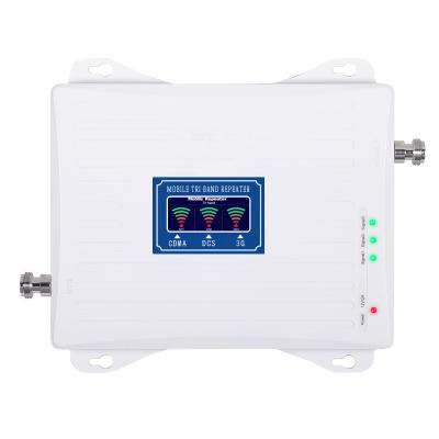 China 850 1800 2100MHz mobile repeater 3G 4G CDMA tri band signal booster amplifier SS93-CDW for sale