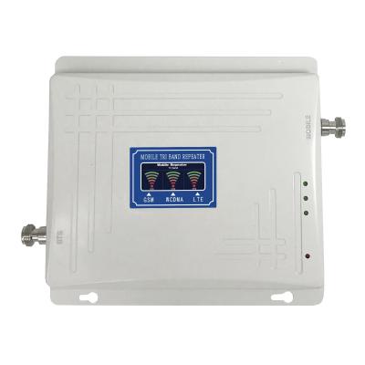 China 900 2100 2600MHz Repeater 2G 3G 4G GSM WCDMA LTE Tri Band Mobile Signal Booster Booster SS97-GWL for sale