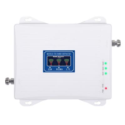 China 900 2100 2600MHz Repeater 2G 3G 4G GSM WCDMA LTE Tri Band Mobile Signal Booster Booster SS93-GWL for sale