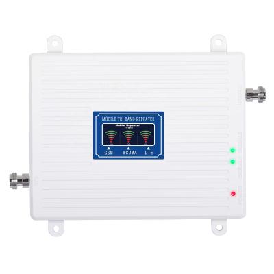 China 900 2100 2600MHz Repeater 2G 3G 4G GSM WCDMA LTE Tri Band Mobile Signal Booster Booster SS91-GWL for sale