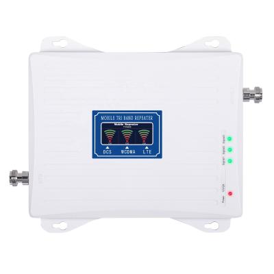 China 1800 2100 2600MHz Mobile Repeater 3G 4G Tri Band DCS WCDMA LTE Amplifier 70dB Booster Signal Booster SS93-DWL for sale