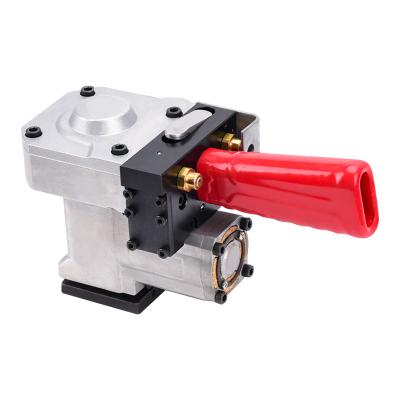 China Portable PP&PET Pneumatic Strapping Tensioner Machine Double Solder Joint zu verkaufen