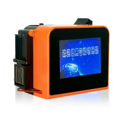 China Orange Full Screen Inkjet Printer Mini 2.4-Inch Screen At The Bottom Date Bar Code for sale