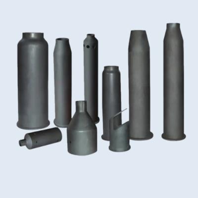 China Reaction Bonded Silicon Carbide RBSIC SISIC Burner Nozzle Tubes For Kiln Furniture for sale