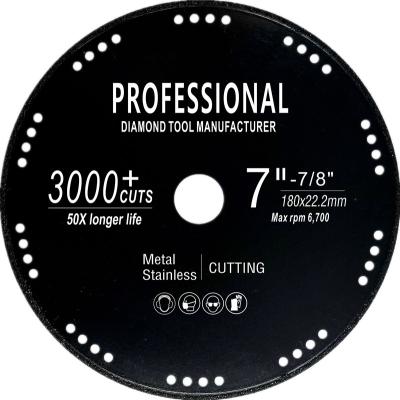 중국 180mm Stainless steel cutting disc diamond saw blade durable 3000cuts 판매용