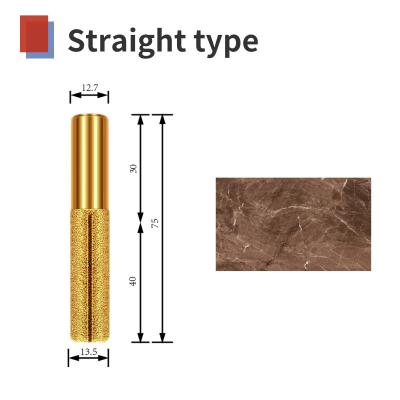 Cina Tipo diritto stridente smerigliatrice della testa 12.7mm del diamante di angolo del pezzo del router del marmo della pietra in vendita