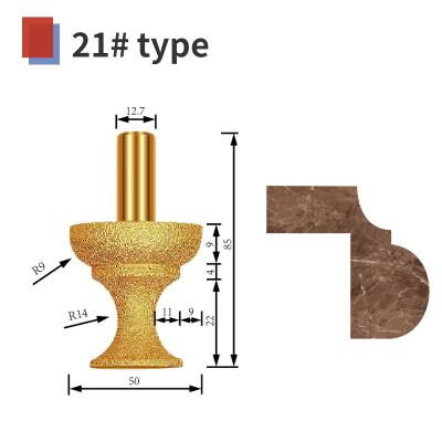 Cina CNC engraving tool Water blocking type diamond vaccum brazed marble stone granite in vendita