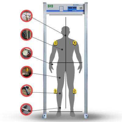중국 금지 된 금속 물품 탐지 게이트를 통해 실내로 걸어 판매용
