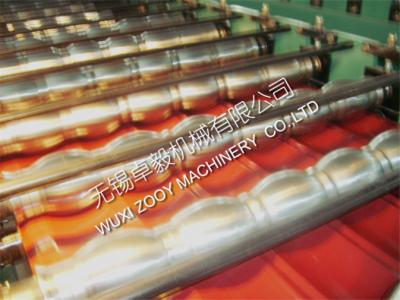 China corrugated sheet Roof Tile Roll Forming Machine with Hydraulic Station 15m/min for sale