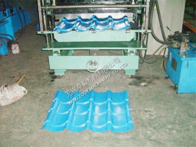 China Color Coated Roof Tile Roll Forming Machine for sale