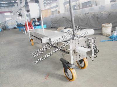 China 6-8m/min Square Downspout Roll Forming Machine With Model Cutting By Handle for sale