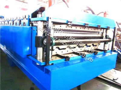 China Coil Sheet Width 1220 MM Standard Roof Cladding Roll Forming Machine With PLC Control, 11KW Motor for sale