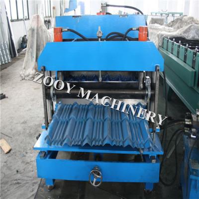 China Light steel structure Tile Roll Forming Machine 0.3mm- 0.8mm thickness for sale