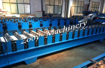 China Corrugated Metal Deck Roll Forming Machine With Hydraulic Cutting, Hydraulic Punching for sale