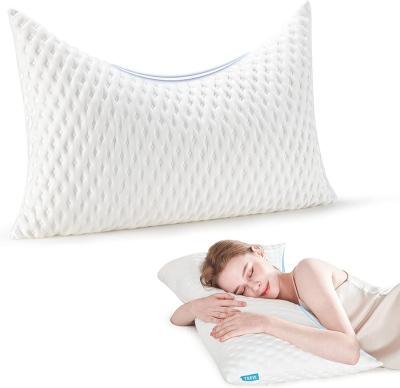 China Anti-Apnea Multifunctional manufacturing Comfortable Luxury Hotel Shredded Memory Foam Pillow for sale