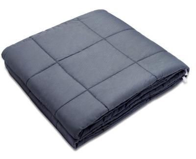 China Therapy Dropship Comfortable Grey Non-Toxic Kids Weighted Blanket for sale