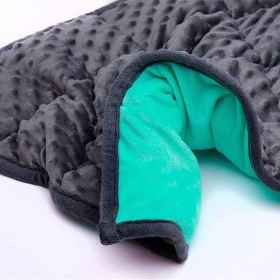 China Anti-pilling Wholesale Disposable Blanket For Autism With Glass Beads Weighted Lap Pad for sale