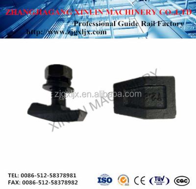 China Bulidings Elevator Guide Rail Clips For Elevator Component for sale