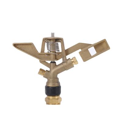 China Durable/Steady Garden Agricultural Copper Quality Super Spray Water Brass Sprinkler Head 360 Degree Adjustable Impact Sprinkler for sale