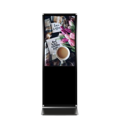 China SDK 50 55 65 Inch Floor Stand Digital LCD Display Advertisement Player LCD Touch Display Advertising Indoor Restaurant Signage for sale