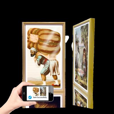 China Indoor oil paiting digital picture frame wallmount wallmount custom wireless photo frame for sale