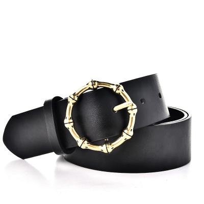 China New Fashion.Casual Golden Design Women Vintage PU Vintage Ring O Ring Circle Buckle Slim Belt Fpr Female Waist Dress Jeans Dress Party for sale