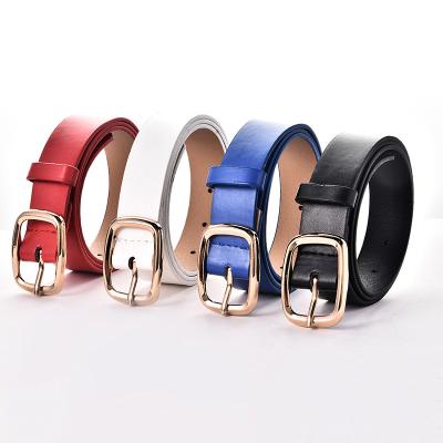 China Clothing arrival fashion accessories jeans dress pants girls belt new high quality belt gold belt PU for women school children logo for sale