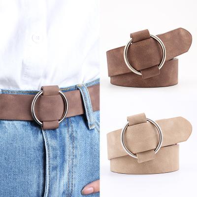 China Wholesale Fashion.Casual women casual belt round buckle ladies fashion belt accessories for sale