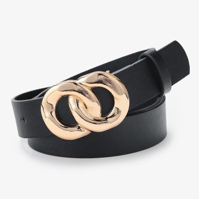 China High Quality Fashion Wholesales Ladies PU Belt For Women Purple Time Buckle PCS Color Hardware Original Zinc Black Adjustable Sample Customized for sale