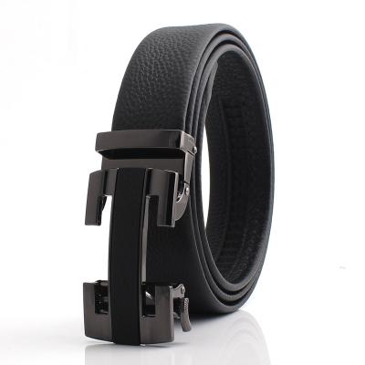 China Business Automatic Belt Fashion.Casual Buckle Genuine Leather Belt Width Solid For Men Scare Skin Material for sale