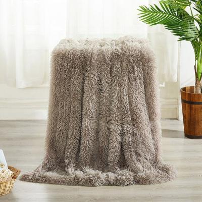 China Anti-pilling Pure Color Double Layer Comfortable PVC Super Soft Velvet Blanket Fluffy Blanket for sale