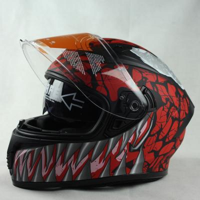 China ABS DOT Full Face Helmet With Double Visor Motocicleta Cascos Motorcycle Helmet for sale