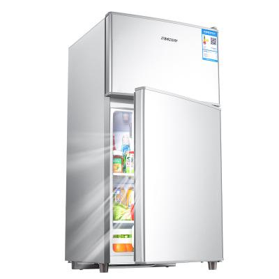 China Mini COMPRESSOR Bar Fridge 98L Double Door Refrigerator Household and Hotel Use Cooling and Freezing BCD-72A138D for sale