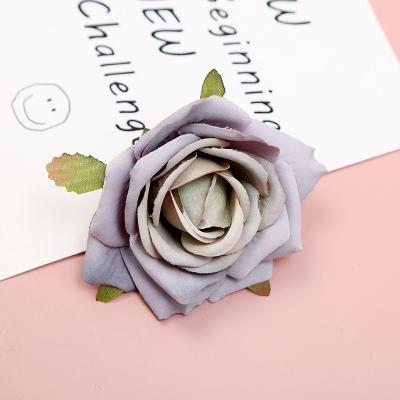 China Natural Hot Silk Flower Head Wedding Scattered Flower Valentine's Day Arrangement Roses Curl Flower Head Corsage Contact Selling Simulation for sale