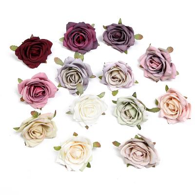 China Wholesale Natural Silk Wedding Scattered Flower Arrangement Roses Flower Head Rose Curl Flower Head Corsage Simulation Valentine's Day Contact for sale