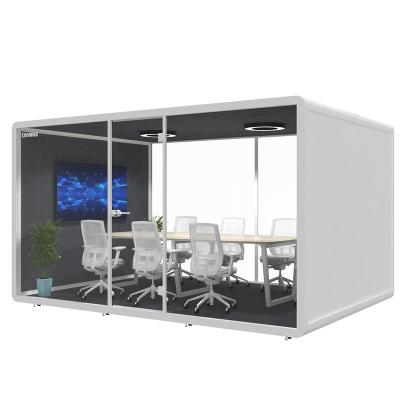 China Adjustable (Other) Assemble And Mobile Office 35db Soundproof Meeting Booth Acoustic Meeting Pod for sale