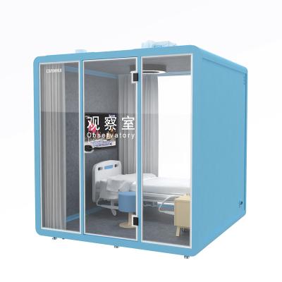 China Modern Prefab Formaldehyde Free Fireproof Plywood House Pod Room Flexibility Soundproof Container House For Medical for sale