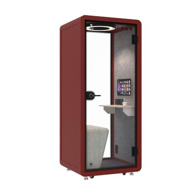 China (Other) Customized Adjustable Acoustic Soundproof Office Booth Office Phone Booth Open Telephone Booth In Workshop for sale