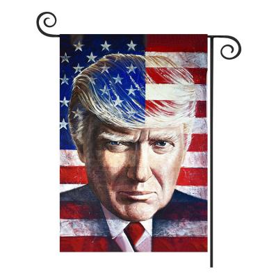 China Health Care Institutes Wholesale Polyester Double Sided USA Trump 2024 Flag Custom Design For Outdoor Garden Decoration for sale