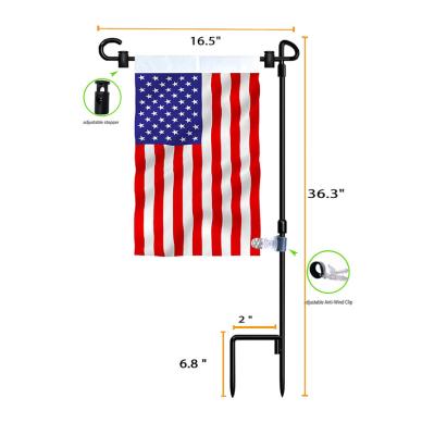 China High Quality Cheap Promotional FLYING Garden Flag Stakes Set Wholesale With Pole for sale