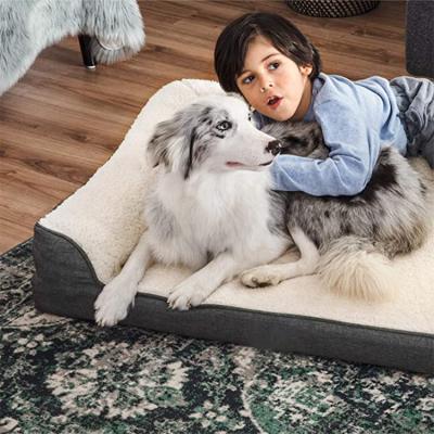 China Breathable Multi-Function Pet Couch Bed AMP Accessories Luxury Pet Bed Memory Foam Pet Bed for sale