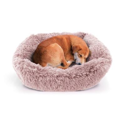 China Viable Custom Round Plush Cushion Cat Cave Accessories New Arrival OEM Luxury Dog Bed for sale