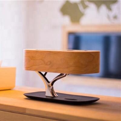 China Touch Control Modern Tree Lamp Warm Light Led Desk Lamp With Wireless Charger Lamp for sale