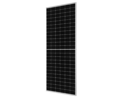 China The mono solar module of MBB PERC 470 W.P. Double Panels Economic Half-cell Bifacial Type Glass Module 166mmx166mm for sale