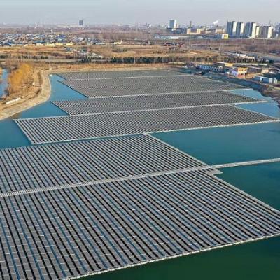 China ABS Water Area HDPE Solar Floating On Water PV Panel Mounting for sale