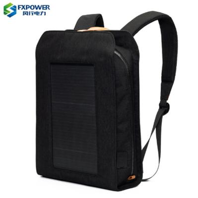 China High Quality Waterproof Fashion Travel Business 10W Solar Charger Backpack with Solar Panel for sale