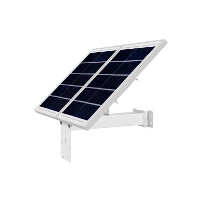 China High Quality Foldable Adjustable 30W Smart River Tank Orchard Dual Solar Panel Monitoring Power Supply System for sale