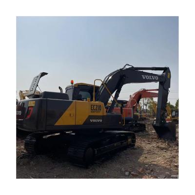 China Used Excavator Volvo EC210d Crawler Excavator 21ton Construction Machine 1.2MÂ ³ for sale