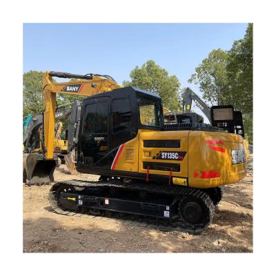 China SANY 135 SANY SY135C Excavator Second PRO TON Excavator 95%New Used Good Hand SANY SY135C 0.7m 13.5 Con 0.7mÂ ³ for sale