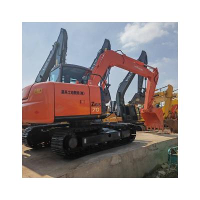 China High Quality Used Farms Hitachii ZX70 Crawler Excavator Hitachii 7 Ton Small Household Excavator for sale